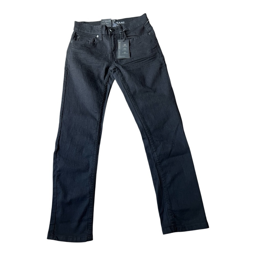 Steve’s Black Slim Denim Jeans Cotton Blend Boys Size 8